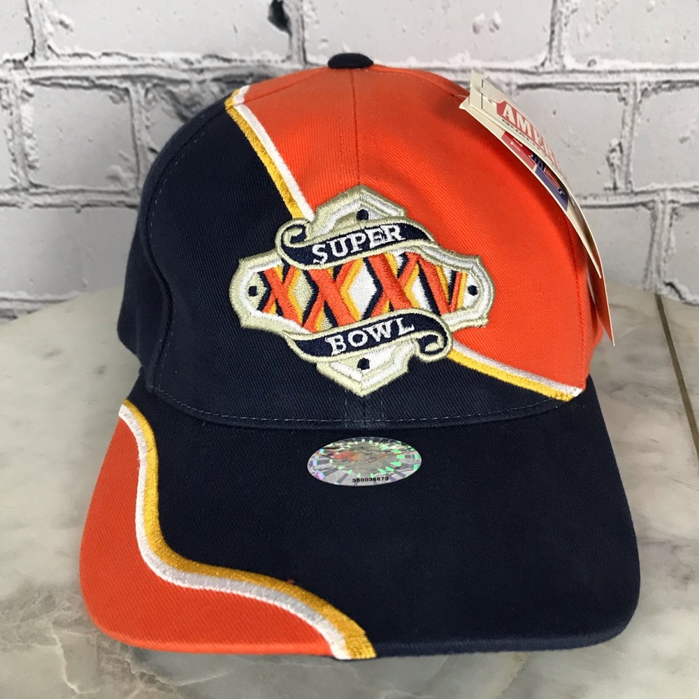 American Needle Super Bowl XXXV Vintage 2000s Raven VS Giants Mens Team NFL Hat